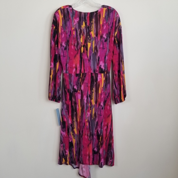 London Times V-Neck Twist Front Dress Size 10 NWT - Picture 4 of 7